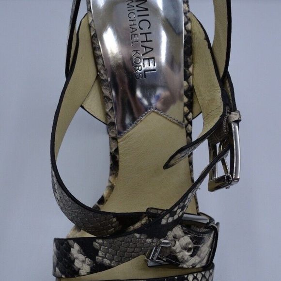 MICHAEL by Michael Kors - Josephine Platform - Leather Snake Print - 8.5M - Picture 6 of 12